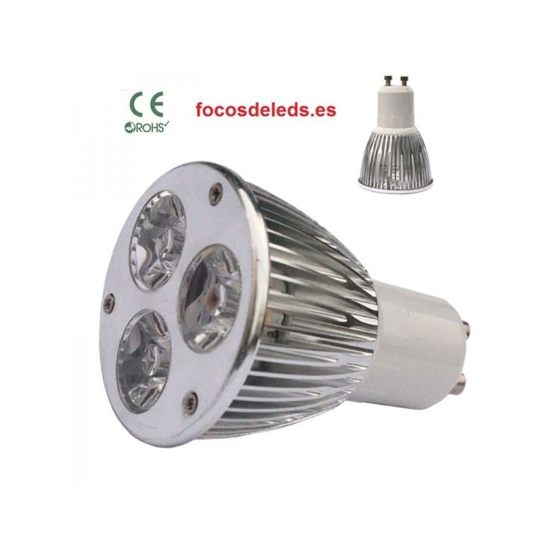 Bombillas led gu10  9w, luz potente 220v.