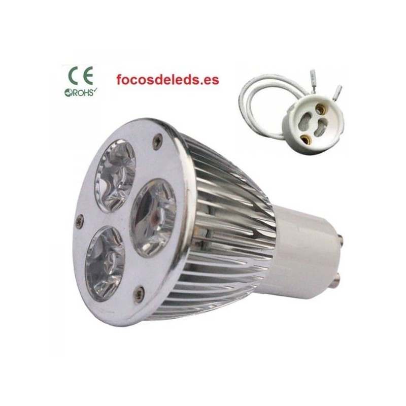 Bombillas led gu10  9w, luz potente 220v.
