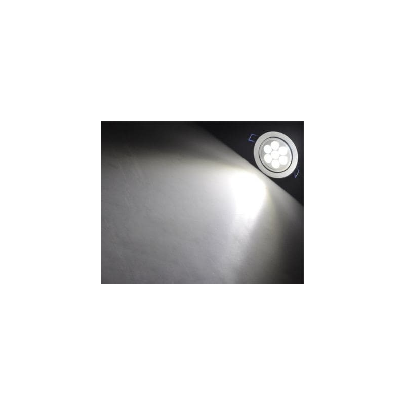 Downlight led 7w, foco led, aro empotrable