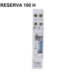 Reloj programador 100h reserva din temporizador mecanico