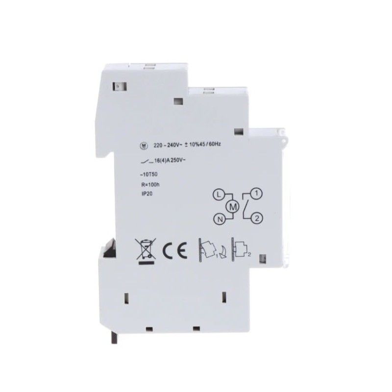 Reloj programador 100h reserva din temporizador mecanico