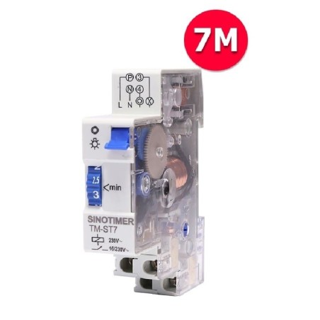 Minutero automatico escalera temporizador carril DIN