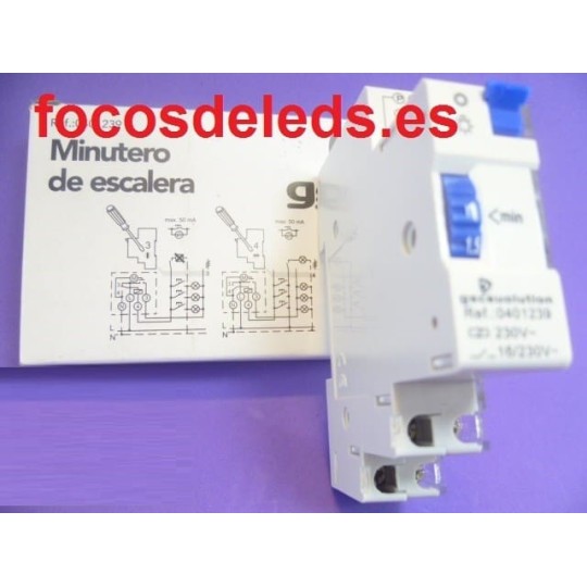 Minutero automatico escalera temporizador carril DIN