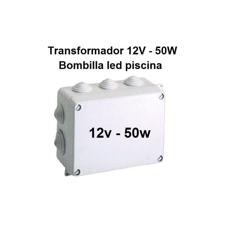 Transformador para foco led piscina 12V AC 50W