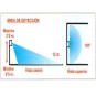 Detector movimiento 180º 220v pared