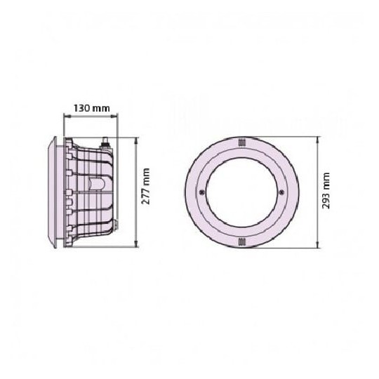 Vaso nicho foco piscina par56