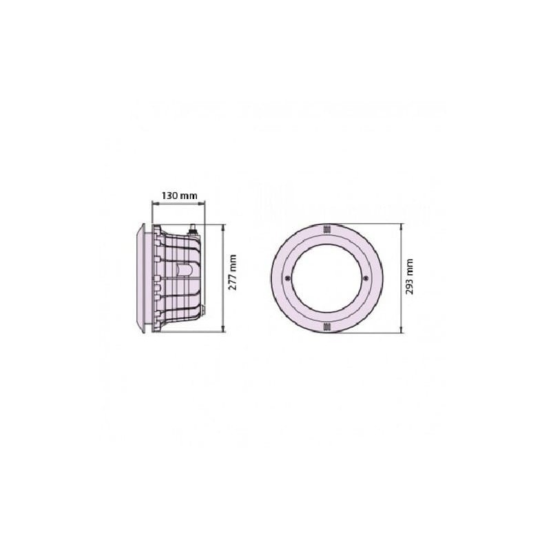 Vaso nicho foco piscina par56
