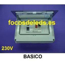 Cuadro eléctrico piscina protección bomba 0,5 - 0,75  1CV 1,5CV  230v basico