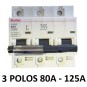 Magnetotérmico disyuntor 3 polos 80A 100A 125A