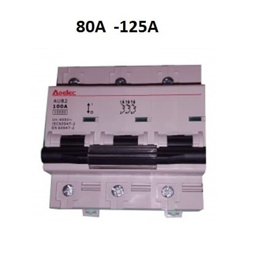 Magnetotérmico disyuntor 3 polos 80A 100A 125A