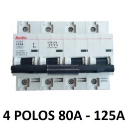 Magnetotérmico disyuntor 4 polos 80A 100A 125A