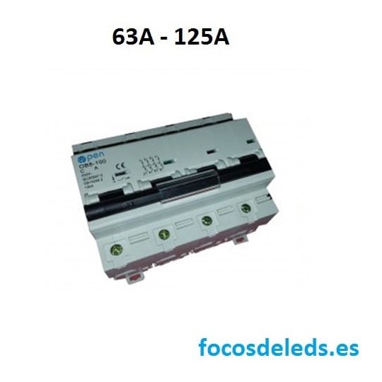 Magnetotérmico disyuntor 4 polos 80A 100A 125A