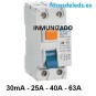 Diferencial  SUPERINMUNIZADO 2P 30mA 25A - 63A