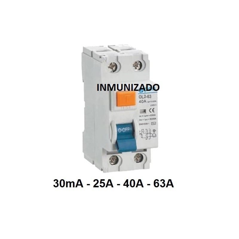Diferencial  SUPERINMUNIZADO 2P 30mA 25A - 63A
