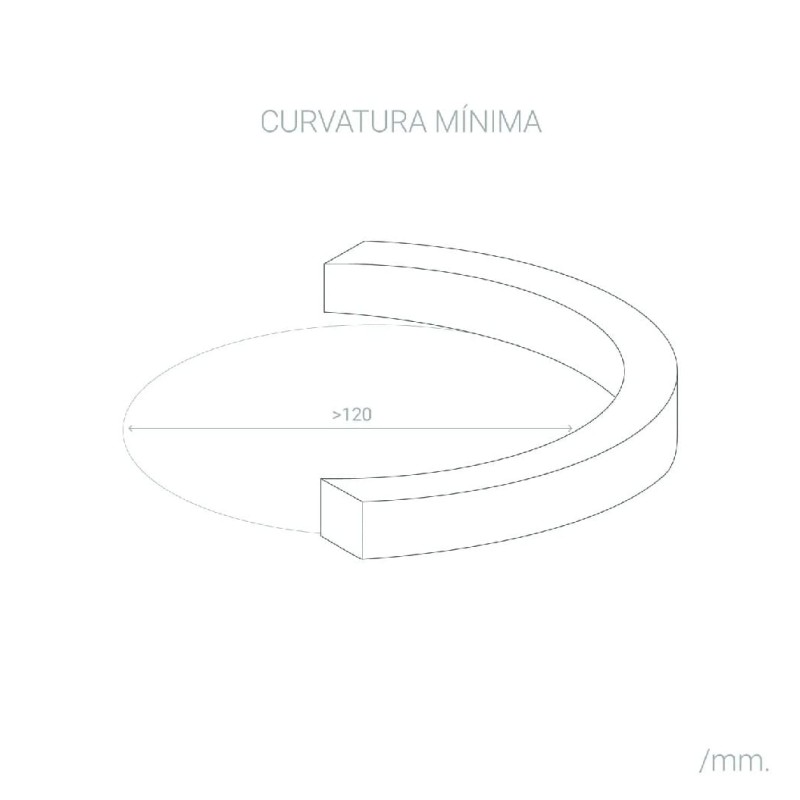Neón led flexible RGB 230v semicircular 50mts