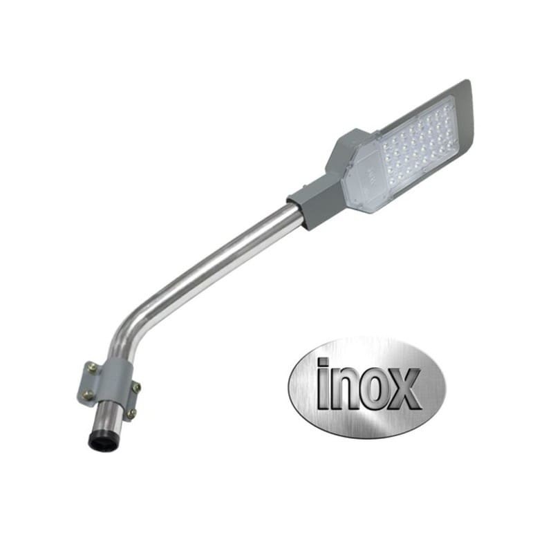 Brazo luminaria tubo inox 40mm farola