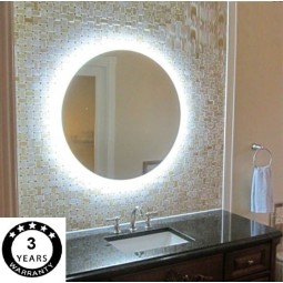 Espejo con luz led baño retroiluminado redondo