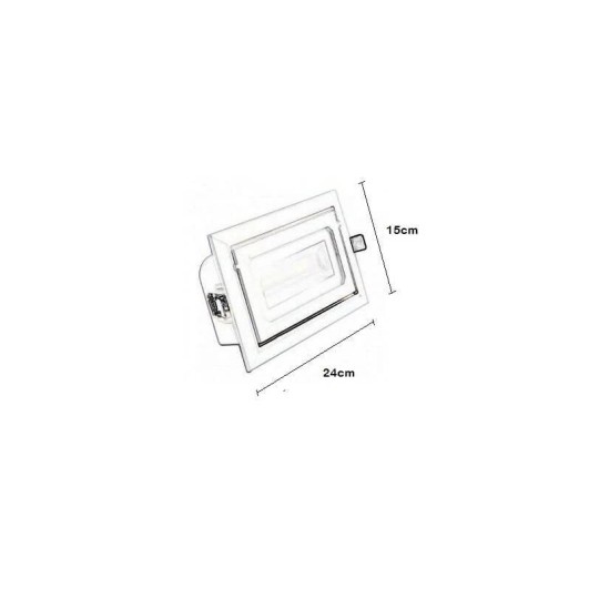 Foco proyector led 36w empotrable