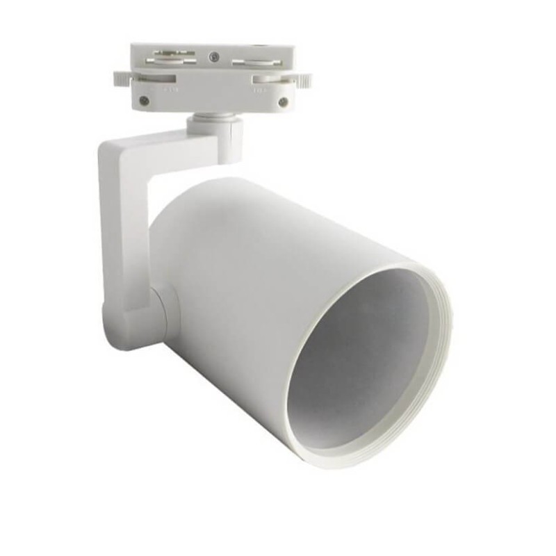 Foco de carril riel con portalámparas E27