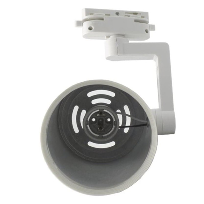 Foco de carril riel con portalámparas E27