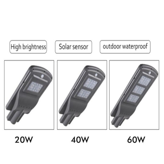 Farola LED 60W SOLAR con Sensor