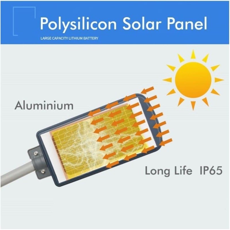 Farola LED 60W SOLAR con Sensor