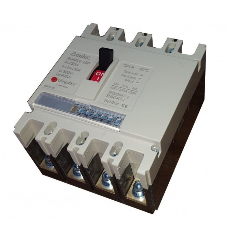 Interruptor automático caja moldeada 3 polos 100A 250A 400A 630A