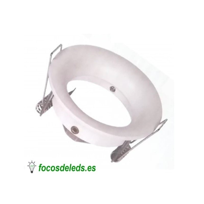 Aro foco aplique dicroica techo empotrable