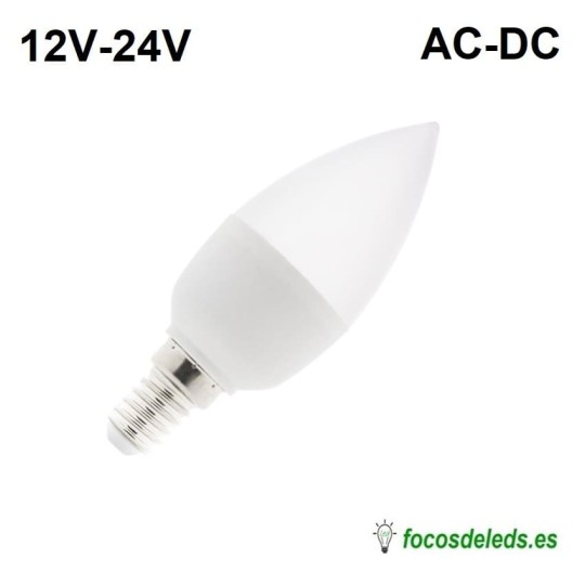Bombilla LED VELA 5W 12V 24V CC