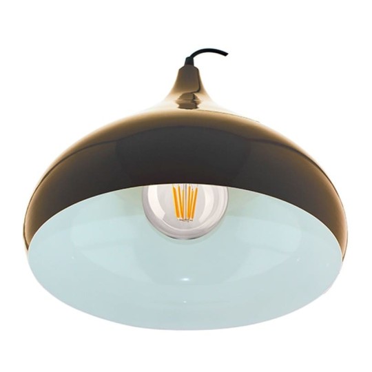 Lámpara de techo colgante negra cop