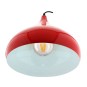 Lámpara de techo colgante roja cop