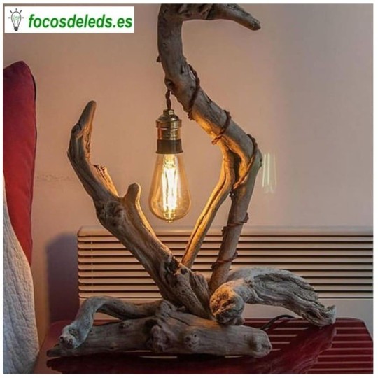 Bombilla LED filamento 6W E27 vintage ST64