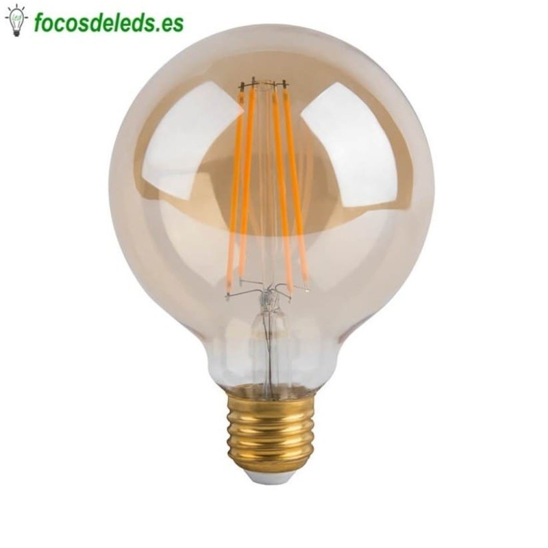 Bombilla LED filamento 6W E27 vintage G80