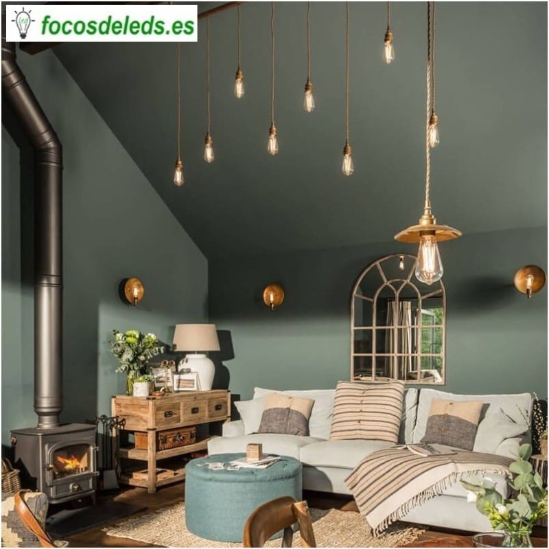 Bombilla LED filamento 6W E27 vintage G80