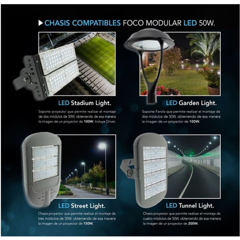 Foco proyector módulo LED 50W Lumileds