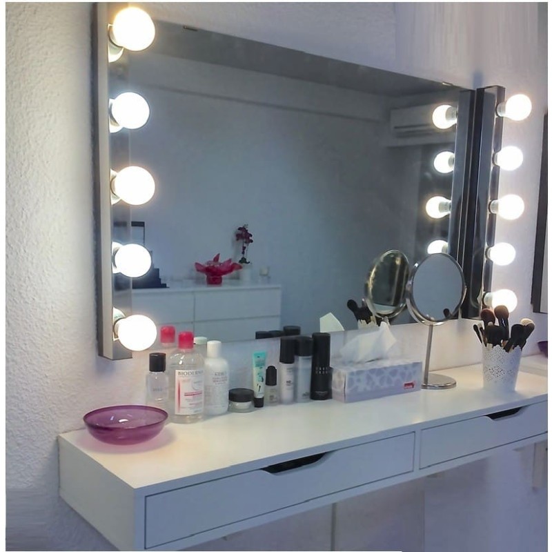 Aplique luz para espejo maquillaje, camerino, 5 luces