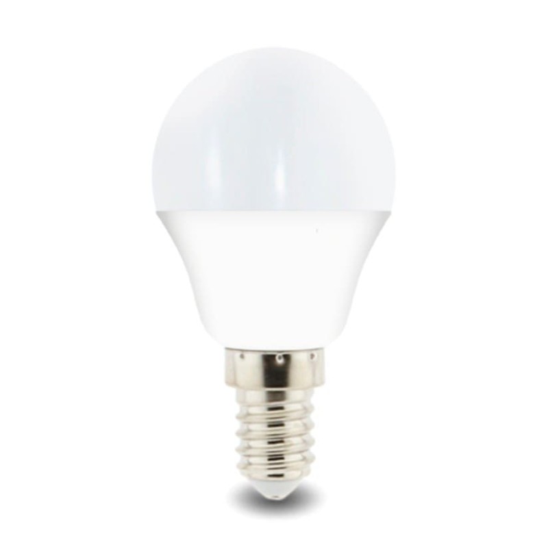 Bombilla LED E14  7W 230V esferica  G45