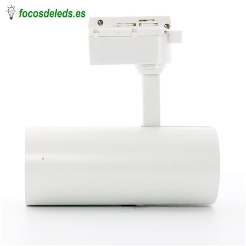 Foco led carril 30w riel monofasico blanco romabb