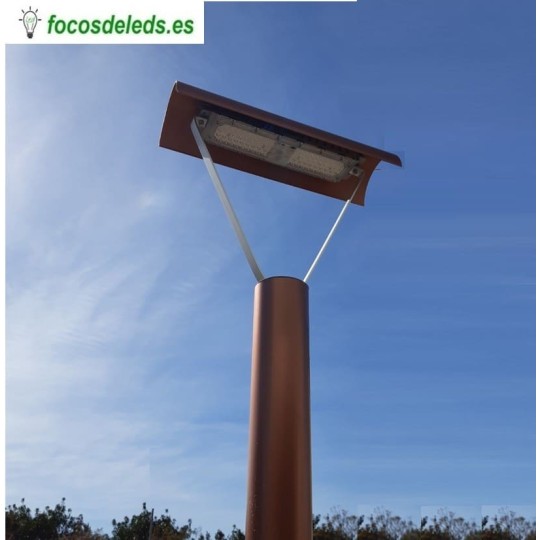Farola jardín PVC 250cm 50w Teja