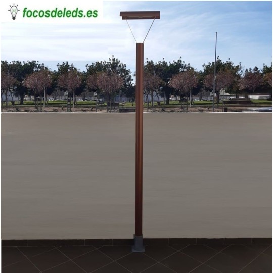 Farola jardín PVC 250cm 50w Teja