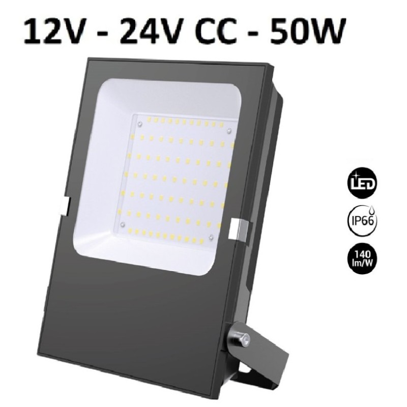 Foco Proyector LED Exterior 50W 12V 24V DC