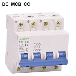 Magnetotérmico DC 4P 10A 1000V CC MCB