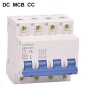 Magnetotérmico DC 4P 10A 1000V CC MCB