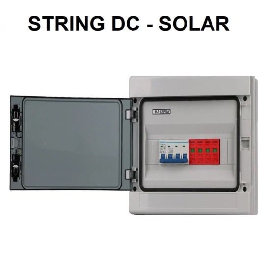 Caja de protecciónes solar DC 500V 10A 2P string box PV