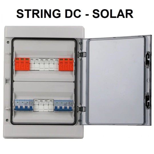 Caja de protecciónes solar DC 500V 10A 2P string box PV