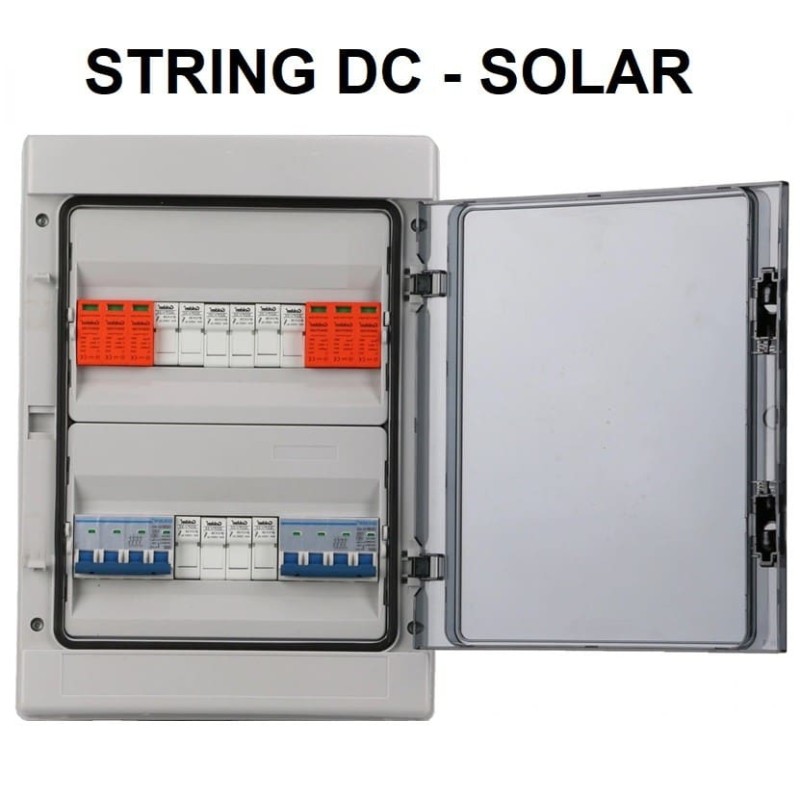 Caja de protecciónes solar DC 500V 16A 2P string box PV