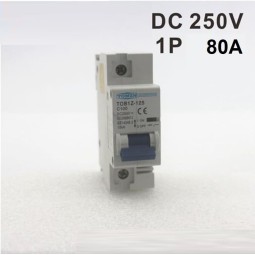 Magnetotérmico DC 1P 80A 250V MCB