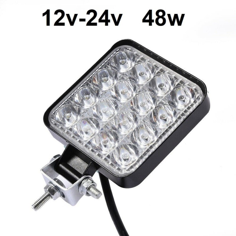 Foco proyector led 12v-24v 48w mini