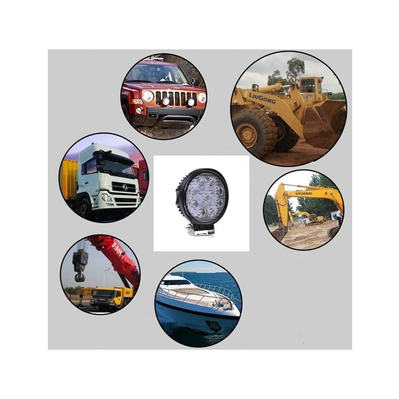 Foco proyector led 12v-24v 48w mini