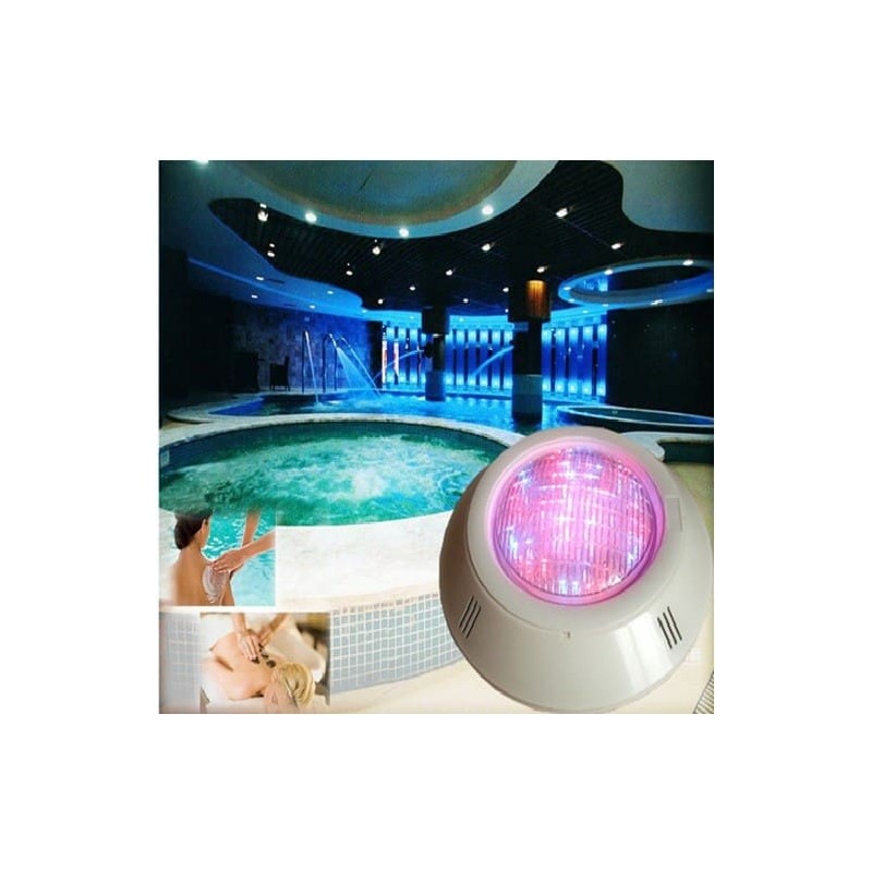 Foco led piscina superficie RGB 35w on-off